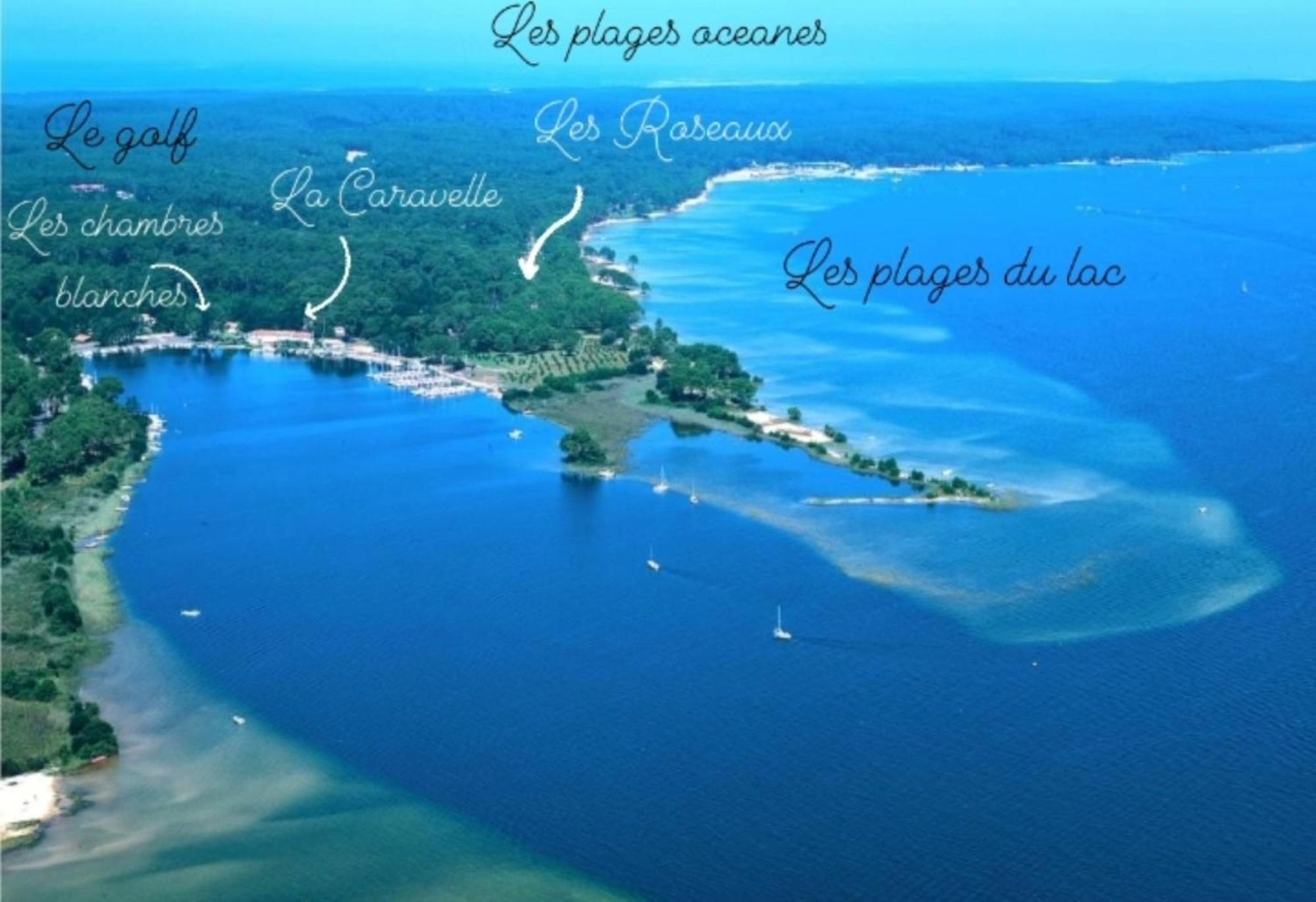 Hotel La Caravelle Logis Biscarrosse Esterno foto